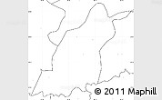 Blank Simple Map of Dinggye, no labels