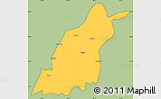 Savanna Style Simple Map of Dinggye, cropped outside