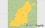 Savanna Style Simple Map of Dinggye