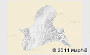 Classic Style 3D Map of Doilungdeqen, single color outside