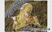 Satellite 3D Map of Doilungdeqen, darken