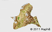 Satellite 3D Map of Doilungdeqen, single color outside