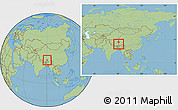 Savanna Style Location Map of Doilungdeqen, within the entire country