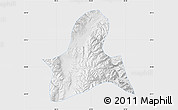 Physical Map of Doilungdeqen, single color outside