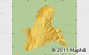 Savanna Style Map of Doilungdeqen, single color outside