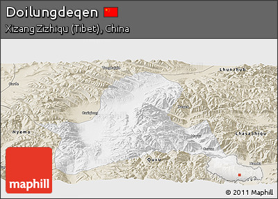 Classic Style Panoramic Map of Doilungdeqen