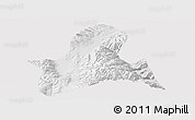 Physical Panoramic Map of Doilungdeqen, cropped outside