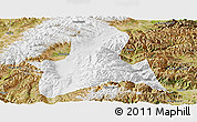 Physical Panoramic Map of Doilungdeqen, satellite outside