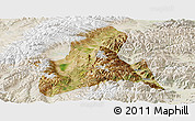 Satellite Panoramic Map of Doilungdeqen, lighten