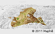 Satellite Panoramic Map of Doilungdeqen, physical outside