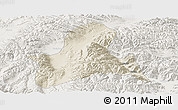 Shaded Relief Panoramic Map of Doilungdeqen, lighten