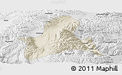 Shaded Relief Panoramic Map of Doilungdeqen, physical outside