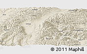 Shaded Relief Panoramic Map of Doilungdeqen