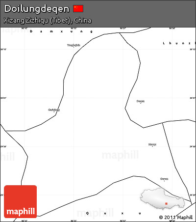 Blank Simple Map of Doilungdeqen