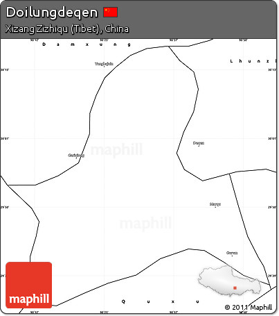 Blank Simple Map of Doilungdeqen