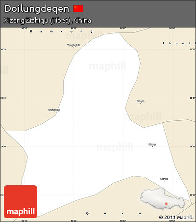 Classic Style Simple Map of Doilungdeqen
