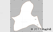 Gray Simple Map of Doilungdeqen, cropped outside