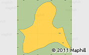 Savanna Style Simple Map of Doilungdeqen, cropped outside