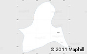 Silver Style Simple Map of Doilungdeqen, single color outside