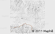 Physical 3D Map of Gamba, lighten