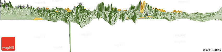 Savanna Style Horizon Map of Gamba Savanna Style Horizon Map of Gamba