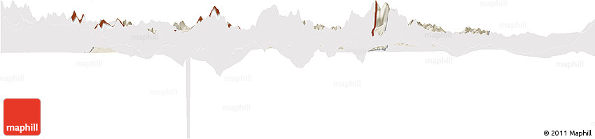 Shaded Relief Horizon Map of Gamba, cropped outside Shaded Relief Horizon Map of Gamba, cropped outside