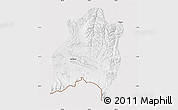 Physical Map of Gamba, cropped outside