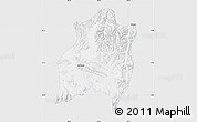 Silver Style Map of Gamba, single color outside