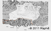 Gray Panoramic Map of Gamba