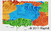 Political Panoramic Map of Gamba
