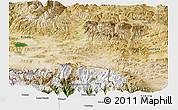 Satellite Panoramic Map of Gamba