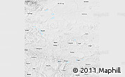 Physical 3D Map of Gerze, desaturated