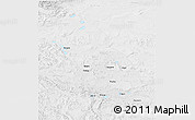 Physical 3D Map of Gerze, lighten, desaturated