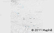 Physical 3D Map of Gerze, lighten, semi-desaturated