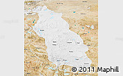 Physical 3D Map of Gerze, satellite outside