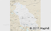 Physical 3D Map of Gerze, shaded relief outside