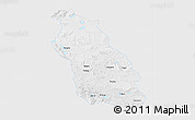 Physical 3D Map of Gerze, single color outside