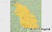 Savanna Style 3D Map of Gerze