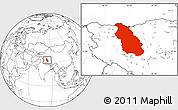Blank Location Map of Gerze