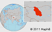 Gray Location Map of Gerze