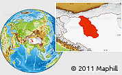 Physical Location Map of Gerze, highlighted parent region