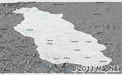 Physical Panoramic Map of Gerze, darken