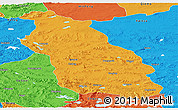 Political Panoramic Map of Gerze