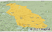 Savanna Style Panoramic Map of Gerze