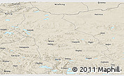 Shaded Relief Panoramic Map of Gerze