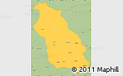 Savanna Style Simple Map of Gerze