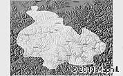 Physical 3D Map of Gongbogyamda, darken