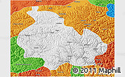 Physical 3D Map of Gongbogyamda, political outside