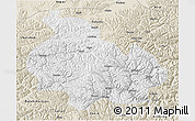Physical 3D Map of Gongbogyamda, shaded relief outside