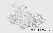 Physical 3D Map of Gongbogyamda, single color outside